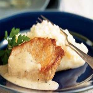Pork Chops with Country Gravy and Mashed Potatoes_image