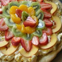 Cheesecake and Fruit Dessert Pizza image