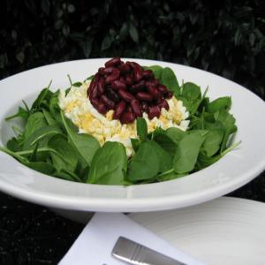 Spinach and Red Kidney Bean Salad_image