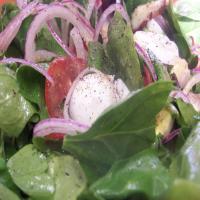 Spinach and Mushroom Salad With Citrus Vinaigrette image