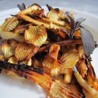 Roasted Parsnips With Shallots_image