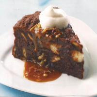 German chocolate bread pudding image