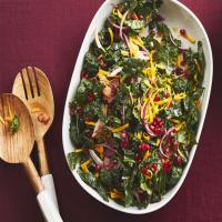 Kale and Butternut Squash Salad with Warm Bacon Vinaigrette image