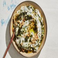 Spinach-Yogurt Dip with Sizzled Mint image