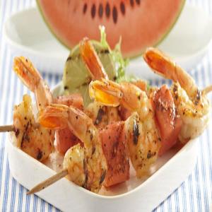 Hot Pepper Blackened Shrimp and Watermelon Kabobs_image