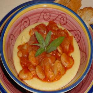 Polenta Fingers With Beans and Tomatoes_image