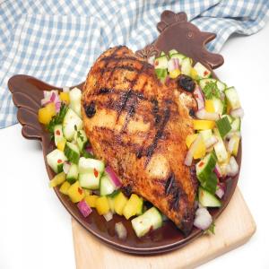 Grilled Chicken Breast with Cucumber and Pepper Relish image