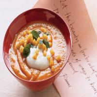 Roasted Sweet Potato Soup with Curried Apples_image