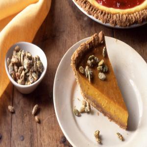 Pumpkin Pie with Graham Crust and Candied Pepitas_image