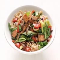 Bok Choy Stir-Fry with Canadian Bacon image