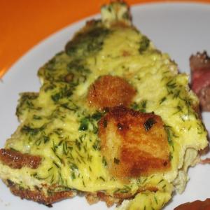 Golden Onion and Dill Frittata image