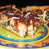 Spinach, Bacon & Cheese Breakfast Pie (Quiche) image