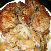 Baked Pork Chops with Apples & Onions image