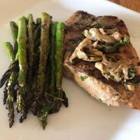 Herb/Miso Salmon with Oyster Mushrooms & Asparagus_image