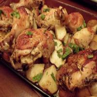 Roasted Chicken With Herbed Potatoes image