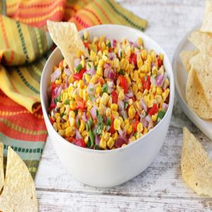 Colorful Chipotle Roasted Corn Salsa image