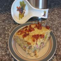 Bacon, Gruyère, and Ham Strata image