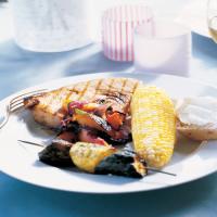 Grilled Swordfish with Nectarine-Onion Salsa image