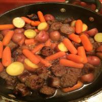 Sausage, Potato and Carrot One-Dish Supper image