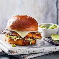 Mexican chicken burger image