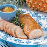 Glazed Pork Tenderloin with Horseradish Sauce image
