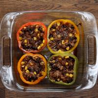 Turkey Taco Stuffed Bell Peppers Recipe by Tasty image