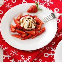 Strawberries with Vanilla Mascarpone and Balsamic Drizzle image