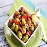 Brussels Sprouts With Easy Hot Bacon Dressing_image