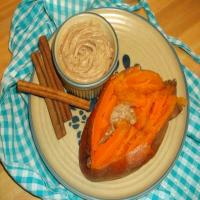 BAKED SWEET POTATOES with CINNAMON HONEY BUTTER image