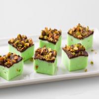 Chocolate-Pistachio Fudge Bites image