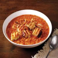 Easy Tomato Soup and Grilled Cheese Croutons image