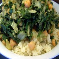 Spinach and Chickpeas With Couscous_image