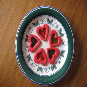 Valentine Stained Glass Cookies image