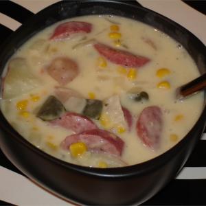 Corn, Sausage and Pepper Chowder image