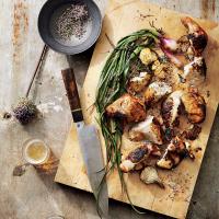 Garlic-and-Rosemary Grilled Chicken with Scallions_image