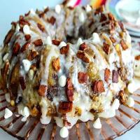 White Chocolate Bacon Bread Pudding_image