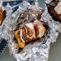 Hasselback Sweet Potatoes with Roasted Marshmallows image