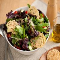 Mixed Green Salad With Parmigiano Crisps image