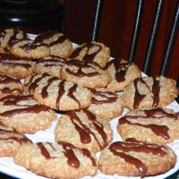 Drizzled Oatmeal Cookies image
