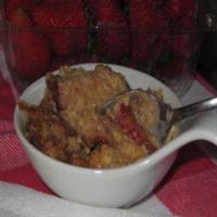 Strawberry & Rhubarb Bread Pudding_image