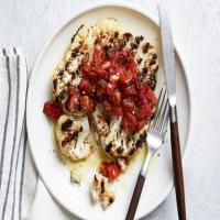 Grilled Cauliflower Steak with Tomato Relish_image