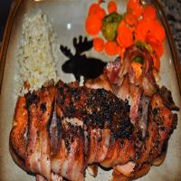 Grilled, Bacon Wrapped Venison Back Strap_image