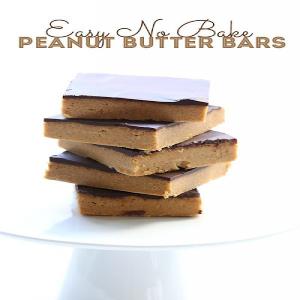 No Bake Peanut Butter Bars_image