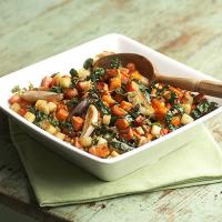 Slow Sautéed Carrots with Turnips, Kale, and Parsley-Mint Sauce_image