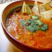 Mexican Lentil Soup with Chorizo_image