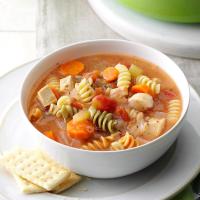 Curly Noodle Chicken Soup image