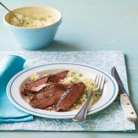 Gingery Grilled Flank Steak with Couscous Salad_image
