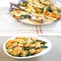 Creamy Skillet Tortellini with Sweet Potato and Spinach Recipe - (3.8/5)_image