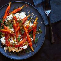Roasted spiced carrots & labneh image