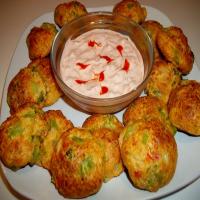 Spicy Vegetable Cheese Balls & Sauce image